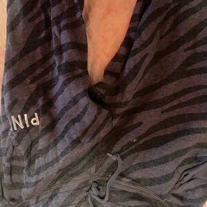 PINK Victoria's Secret Black Zebra Print Pants
